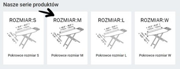 Pokrowiec na deskę do prasowania 120x38 120x40 115x35cm + NAKŁADKA ŻELAZKO