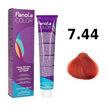 FANOLA CREMA COLORE 100ml farba do włosów nr 7.44