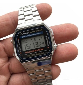 ZEGAREK MĘSKI CASIO VINTAGE RETRO KLASYK A168WA-1W +BOX