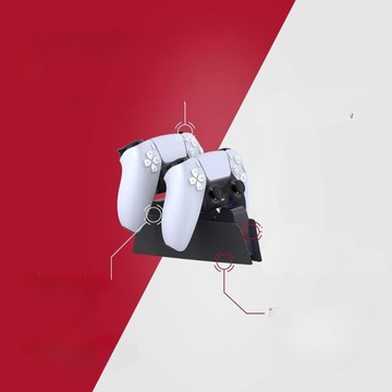 ДОК-СТАНЦИЯ ДЛЯ PS5, ЗАРЯДНОЕ УСТРОЙСТВО ДЛЯ 2-х ПАНЕЛЬНЫХ КОНТРОЛЛЕРОВ
