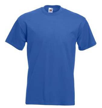 Koszulka T-shirt Fruit of The Loom Premium Blue L