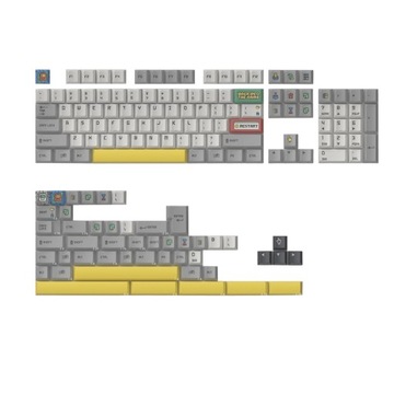 KeyTok Keycaps PBT - Klawisze do Klawiatury Mechanicznej Back In The Game