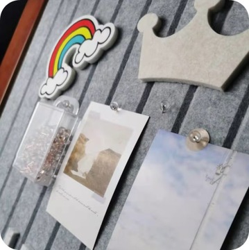 ТЕКСТИЛЬНАЯ КАРТА ВОЙЛЕННЫЕ ПОЛОСКИ над столом 60x120x фетр СЕРЫЙ 38 + ШПИЛЬКИ