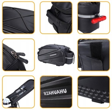 ВЕЛОСИПЕДНАЯ РОЗЕТКА 2В1 ДЛЯ БАГАЖНИКА ВОДОНЕПРОНИЦАЕМАЯ ТУРИСТИЧЕСКАЯ ВЕЛОСИПЕДНАЯ СУМКА 10 Л