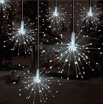 ВЗРЫВАЮЩИЙСЯ ЗВЕЗДНЫЙ ШАР Одуванчик СВЕТОДИОДНЫЕ 3D ОГНИ РОЖДЕСТВЕНСКИЕ УКРАШЕНИЯ