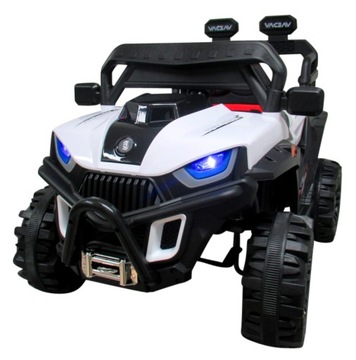 Buggy X8n białoczarny, Autko na akumulator Miękki Fotelik