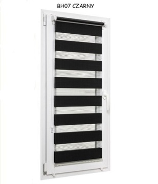 ЖАЛЮЗИ ДЕНЬ НОЧЬ В КАССЕТЕ С НАПРАВЛЯЮЩИМИ 70Х130 ЗЕБРА 25 ЦВЕТОВ ТКАНИ