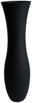 Wazon szklany wysoki 70 cm CZARNY MAT elegancki nowoczesny minimalistyczny