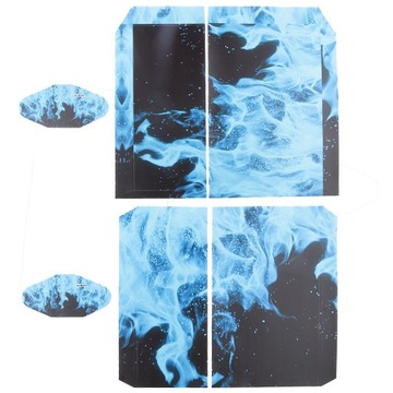 papier do kalkomanii Blue Blue Flame Fire