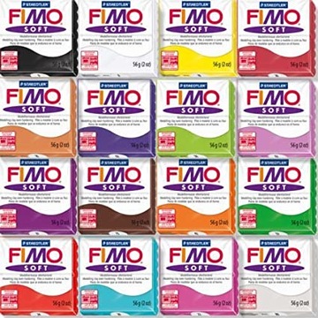 FIMO SOFT MASA PLASTYCZNA ZESTAW 16 KOL