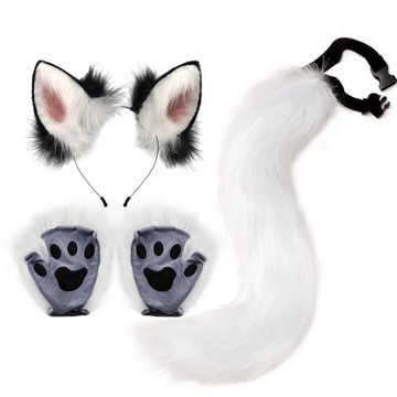 Maska Masquerade Faux Fur Ucho Kota Hairband
