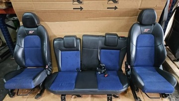 FOTEL FOTELE KANAPA KOMPLET PÓŁSKÓRA Ford Fiesta MK6 ST 3D