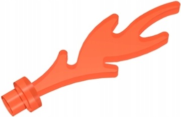 LEGO Pomarań Płomień Ogień 6126b Trans Neon Orange