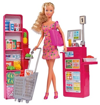 LALKA STEFFI W SUPERMARKECIE ŚWIATŁO DŹWIĘK