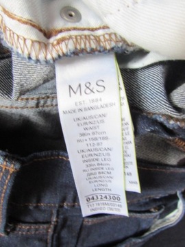 MARKS&SPENCER SPODNIE MĘSKIE JEANS R. W38 L33