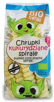 CHRUPKI KUKURYDZIANE SPIRALE BEZGLUTENOWE BIO 60 g