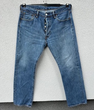 Levis 501 W34 L30 niebieskie spodnie jeansowe levi’s strauss