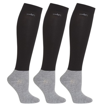 SCHOCKEMÖHLE, Podkolanówki SP SHOW, 3-PACK, BLACK 42-46