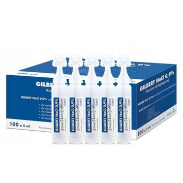 Gilbert sól fizjologiczna w ampułkach 5ml x 100szt