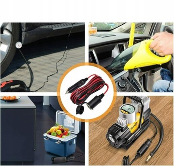 Удлинительный кабель для автомобильного прикуривателя, 4 м, предохранитель 15 А