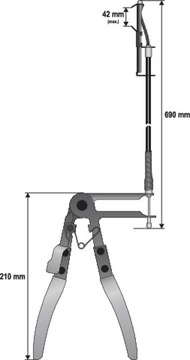 ЩИПЦЫ С ВЕРЕВКОЙ ДЛЯ ЗАЖИМОВ YATO