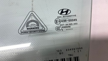 HYUNDAI TUCSON II SKLO (OKNO) DVEŘE LEVÝ PŘEDNÍ 2015 15-21