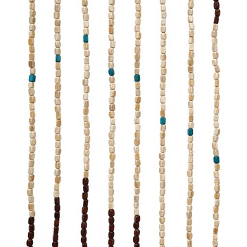 ДВЕРНАЯ ШТОРА 31 СТРУНКА С ДЕРЕВЯННЫМИ БУСАМИ 220 СМ