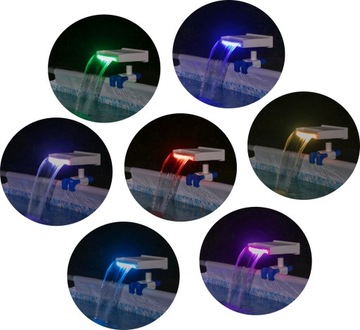 Fontanna basenowa LED Wodospad LED Bestway 58619 34,5 x 26 x 30 cm