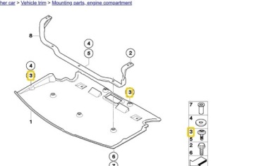 Быстросъемный винт BMW 5 E60 E61 6 E63 E64 7 F01 X5 E70