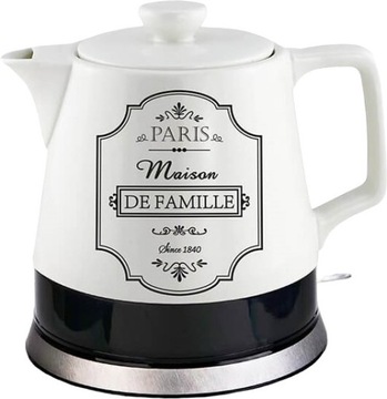 Ceramiczny czajnik elektryczny 'PARIS MAISON' 1,0l 1000W