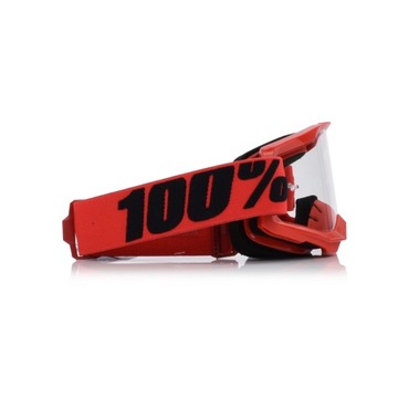 Очки защитные 100% STRATA 2 RED Прозрачное стекло Анти