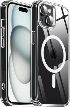 Etui Wzmacniane MagSafe Clear do iPhone 13 / iPhone 14 +Szkło Hartowane