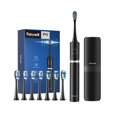 Szczoteczka soniczna do zębów z zestawem końcówek i etui FairyWill FW-P11 (