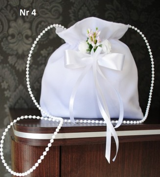 Śliczna TOREBKA komunijna na ramię worek TOREBKI