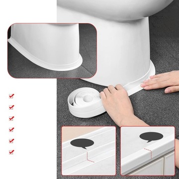 САМОКЛЕЯЩАЯСЯ УПЛОТНИТЕЛЬНАЯ ЛЕНТА ДЛЯ ВАННОЙ, КУХНИ, ПОЛА В ТУАЛЕТЕ