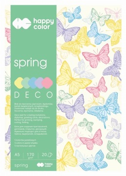 Blok A5/20K Deco Spring 170g HAPPY COLOR GDD 298497