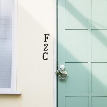 БУКВА C ДЛЯ АДРЕСНОГО СТРОИТЕЛЬСТВА ДОМА БУКВА 9 СМ ЧЕРНАЯ