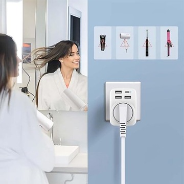 Eu-US PL PL Travel Adapter Plugcl Plugc