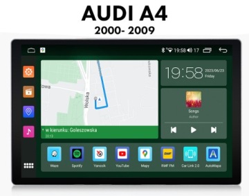 Audi A4 2000-2009 Navigace Pro Android Qled Carplay