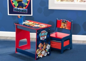 PAW PATROL DESK СТОЛ СТУЛ КОНТЕЙНЕР ДЛЯ ДЕТЕЙ