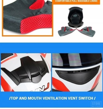 Motocyklowy Z Uszami Kota Kask Damski