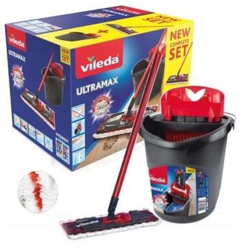 НАБОР из ведра и плоской швабры Vileda UltraMax 155737