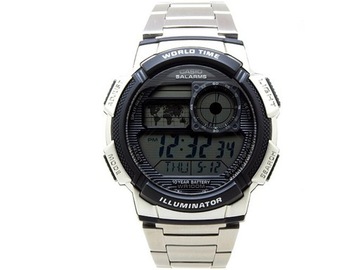 ZEGAREK MĘSKI CASIO AE-1000WD 1A (zd073h) - WORLD TIME + BOX