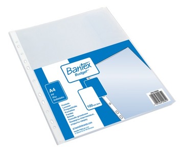 KOSZULKI GROSZKOWE A4 35mic 100sztuk 400105682 BANTEX BUDGET