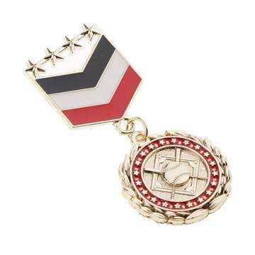 4 x Medal Vintage Star Odznaka Wisiorek