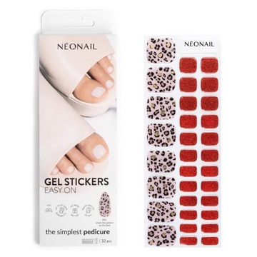 NEONAIL Lakier Hybrydowy w naklejce GEL STICKERS EASY ON P01 - PEDICURE
