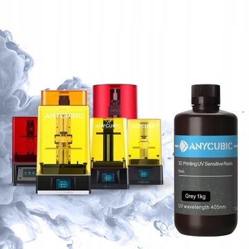 Смола Anycubic UV 1л 1кг серая серая серая