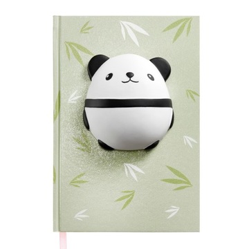 Notatnik A5 z figurką Squishy Miquelrius - Panda