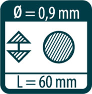 Стержни для карандашей PICA FINE DRY 7030 HB 24 шт.