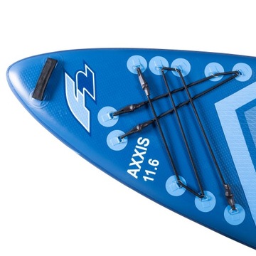 Надувной SUP F2 Axxis 11 футов 6 дюймов, темно-синий, комбинированное сиденье 2 в 1 с веслом
